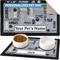 Show in main carousel: Drymate Linen Personalized Dog & Cat Placemat, Black, Small slide 1 of 8
