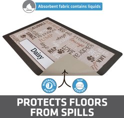 Drymate Linen Personalized Dog & Cat Placemat, Tan, Small slide 2 of 6