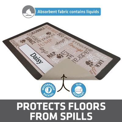 Show full view: Drymate Linen Personalized Dog & Cat Placemat, Tan, Small slide 2 of 8