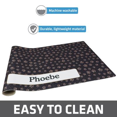 Show full view: Drymate Paw Path Personalized Dog & Cat Placemat, Large slide 3 of 4