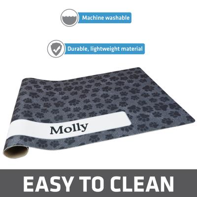 Show full view: Drymate Paw Dots Personalized Dog & Cat Placemat, Large slide 3 of 9