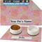 Show in main carousel: Drymate Rejuvenation Pink Flowers Personalized Dog & Cat Placemat slide 1 of 4