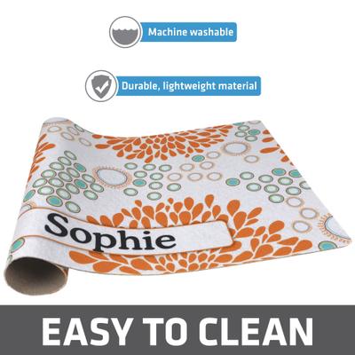 Show full view: Drymate Rejuvenation Personalized Dog & Cat Placemat, Orange & Turquoise slide 3 of 8