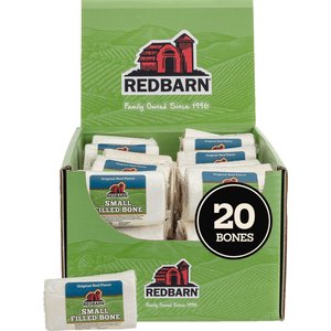 Redbarn Small Beef Filled Bones Dog Treats, case of 20