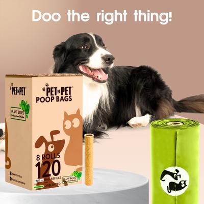 Show full view: PET N PET Plant-based Dog Poop Bags, 120 count slide 4 of 10