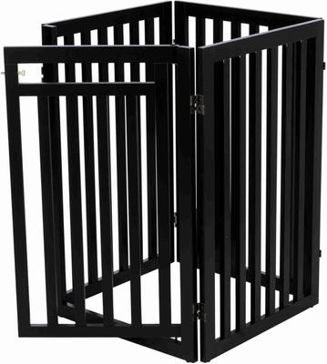 Show full view: TRIXIE Wooden Dog Gate, Espresso Brown, 31.5-in slide 5 of 5