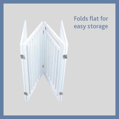 Show full view: TRIXIE Wooden Dog Gate, 63-in, White slide 5 of 8