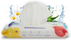 PetsWorld Thick Hypoallergenic Dog Wipes, Unscented, 50 count