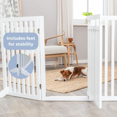 Show full view: TRIXIE Wooden Dog Gate, 63-in, White slide 2 of 8