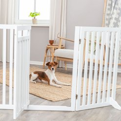 TRIXIE Wooden Dog Gate, 63-in, White