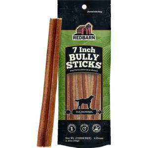 Redbarn Premium 7" Bully Sticks Dog Treat, 3 count