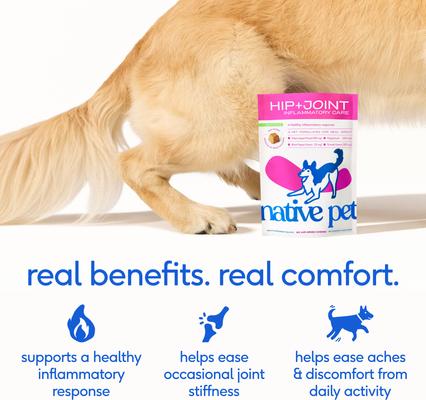 Show full view: Native Pet Hip & Joint Inflammatory Care Chews for Dogs, 120 count slide 4 of 10