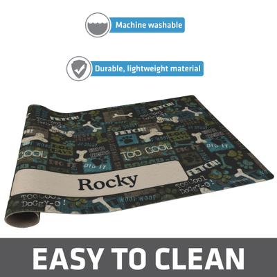 Show full view: Drymate Green Best Friend Personalized Dog Placemat, Large slide 3 of 5