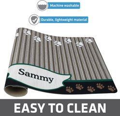 Drymate Green Tan Paw Personalized Dog & Cat Placemat, Small slide 2 of 4