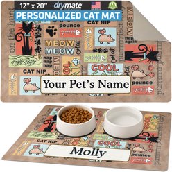 Drymate Cool Personalized Cat Placemat 