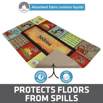 Show full view: Drymate Kitty Chaos Personalized Cat Placemat  slide 3 of 5