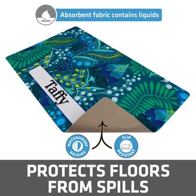 Show full view: Drymate Lulu Green Personalized Dog & Cat Placemat slide 2 of 4