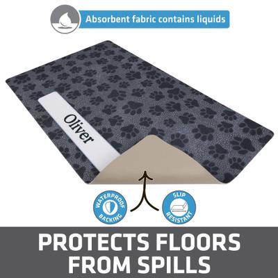 Show full view: Drymate Paw Dots Personalized Dog & Cat Placemat, Small slide 2 of 9