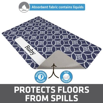 Show full view: Drymate Personalized Dog & Cat Placemat, Indigo slide 3 of 6