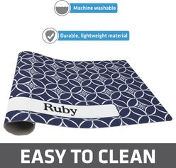 Drymate Personalized Dog & Cat Placemat, Indigo slide 2 of 4