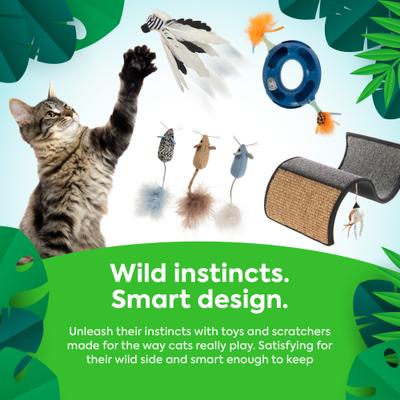 Show full view: SmartyKat Instincts Meandering Mouse Motion Battery Powered Plush Cat Toy slide 8 of 9