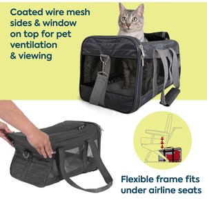 Sherpa Original Deluxe Airline-Approved Dog & Cat Carrier Bag, Charcoal, Large
