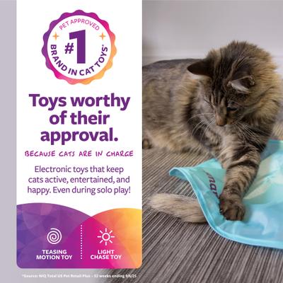 Show full view: SmartyKat Hot Pursuit Electronic Concealed Motion Cat Toy, Blue slide 2 of 11