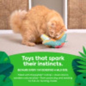 SmartyKat Crazed Croc Refillable Kicker Cat Toy & Catnip Tube