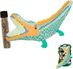 SmartyKat Crazed Croc Refillable Kicker Cat Toy & Catnip Tube