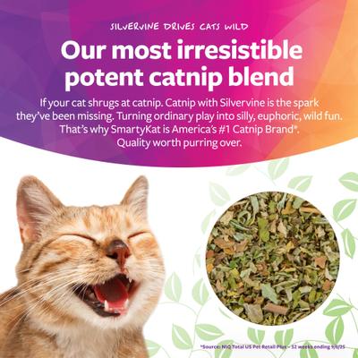 Show full view: SmartyKat Silvervine Cat Attractant Catnip, 2-oz canister slide 5 of 9