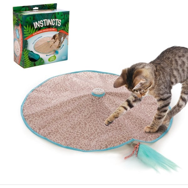 SmartyKat Instincts Hidden Hijinks Electronic Motion Concealed Teaser Wand Cat Toy