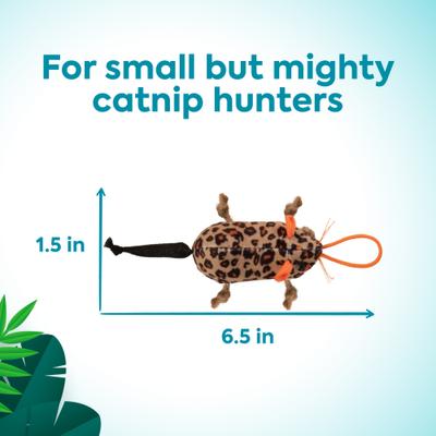 Show full view: SmartyKat Instincts Safari Sneakers HappyNip Silvervine & Catnip Plush Cat Toys & Launcher Cat Toy, 3-pack & 1 count slide 4 of 10