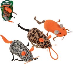 SmartyKat Instincts Safari Sneakers HappyNip Silvervine & Catnip Plush Cat Toys & Launcher Cat Toy, 3-pack & 1 count