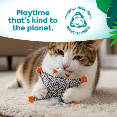 Show full view: SmartyKat Instincts Soarin' Squirrel HappyNip Silvervine & Catnip Crinkle Plush Launch & Chase Cat Toy slide 6 of 9