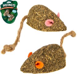 SmartyKat Instincts Mouser Mayhem HappyNip Silvervine & Catnip Compressed Cat Toy, set of 2
