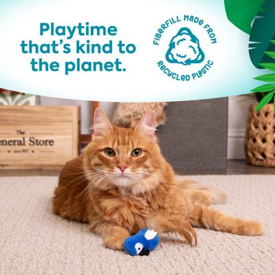 Show full view: SmartyKat Instincts Chatty Chirp Plush HappyNip Silvervine & Catnip Bird Electronic Sound Cat Toy slide 6 of 9