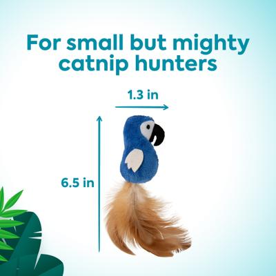 Show full view: SmartyKat Instincts Chatty Chirp Plush HappyNip Silvervine & Catnip Bird Electronic Sound Cat Toy slide 3 of 9