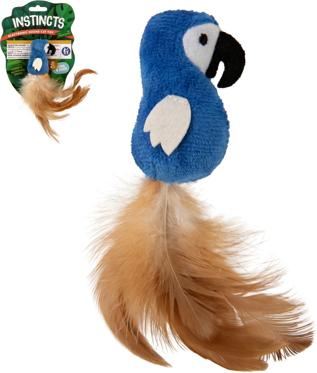 SMARTYKAT Instincts Chatty Chirp Plush HappyNip Silvervine