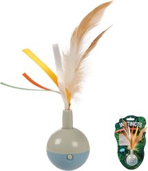 SmartyKat Instincts Rowdy Ribbons Electronic Motion Spinning Ball Cat Toy