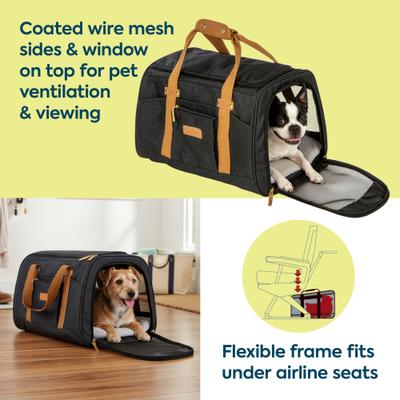 Show full view: Sherpa Element Dog & Cat Carrier, Medium, Black slide 3 of 7