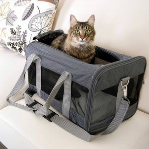 Sherpa Original Deluxe Airline-Approved Dog & Cat Carrier Bag, Charcoal, Medium