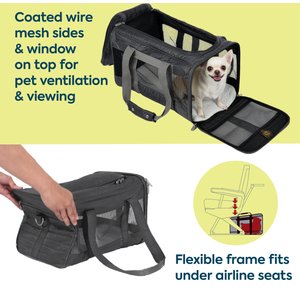 Sherpa Original Deluxe Airline-Approved Dog & Cat Carrier Bag, Charcoal, Medium