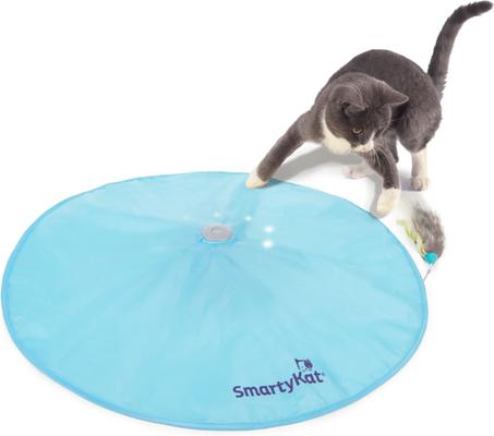 SMARTYKAT Hot Pursuit Electronic Concealed Motion Cat Toy, Blue