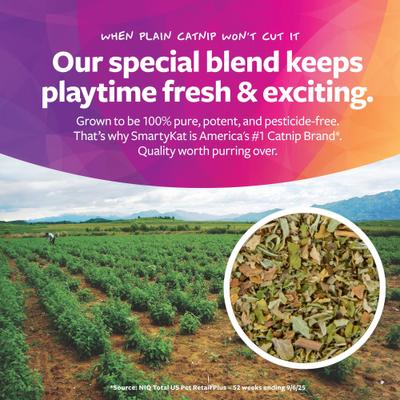 Show full view: SmartyKat USDA Certified Organic Catnip Cat Attractant, 1-oz bag slide 6 of 12