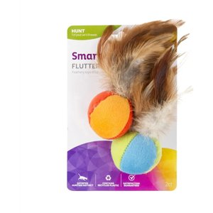 SmartyKat Flutter Balls Feathery Cat Toy