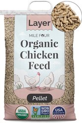 Mile Four 16% Organic Pellet Layer Chicken & Duck Feed, 23-lb bag