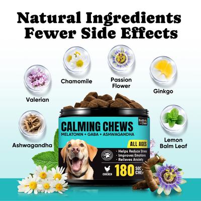 Show full view: BuddyCheer Chicken Flavored Soft Chew Calming Supplement for Dogs, 180 count slide 8 of 10