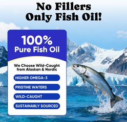 BuddyCheer Wild Alaskan Salmon Oil Flavored Liquid Skin & Coat Supplement for Dogs & Cats, 16-fl oz bottle slide 2 of 8