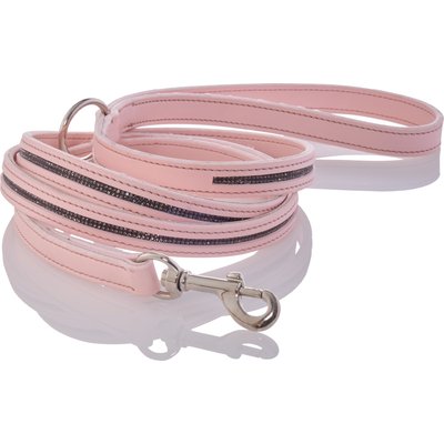 Pet Passion Pet Passion Roxy The Crystal Bling Dog Leash, Blush, 6-ft long, 1-in wide