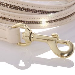 Pet Passion Roxy The Crystal Bling Dog Leash, Alabaster, 6-ft long, 1-in wide slide 2 of 6
